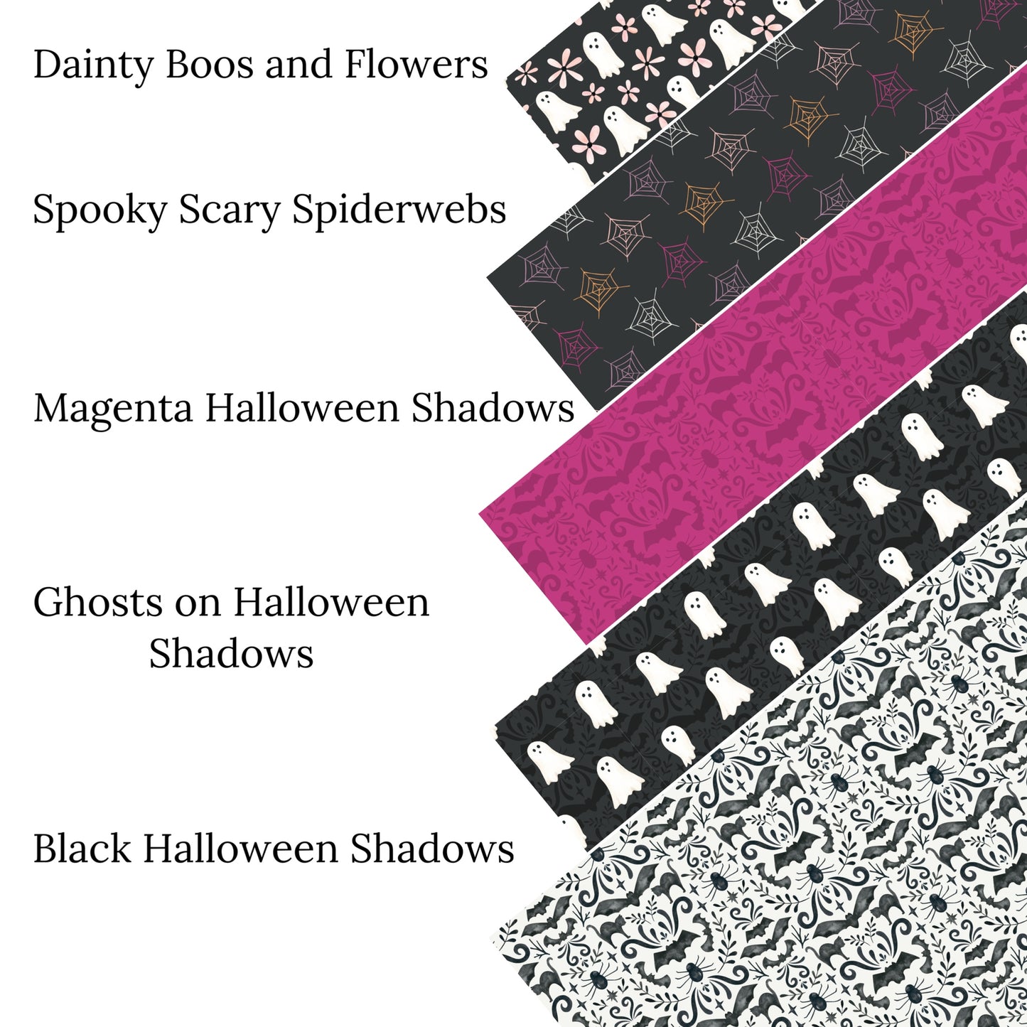 Spooky Scary Spiderwebs Faux Leather Sheets