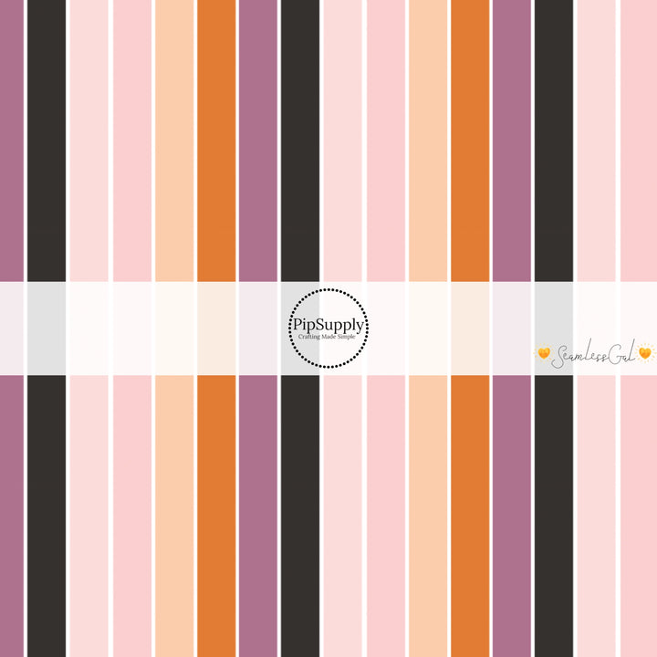 Haunted Halloween Stripes Fabric By The Yard
