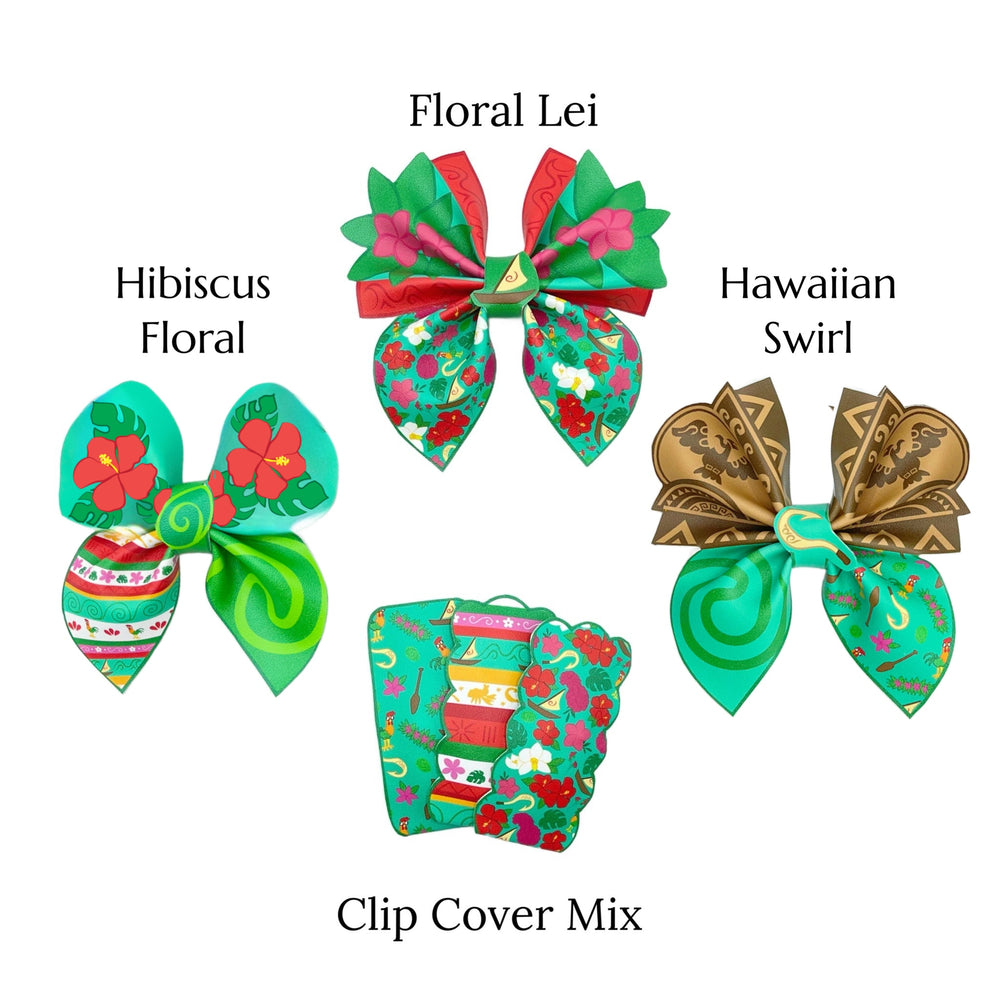 patterns for hawaiian princess themed faux leather hair bows