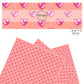 These Valentine's pattern themed faux leather sheets contain the following design elements: pink lollipops on peach. Our CPSIA compliant faux leather sheets or rolls can be used for all types of crafting projects.