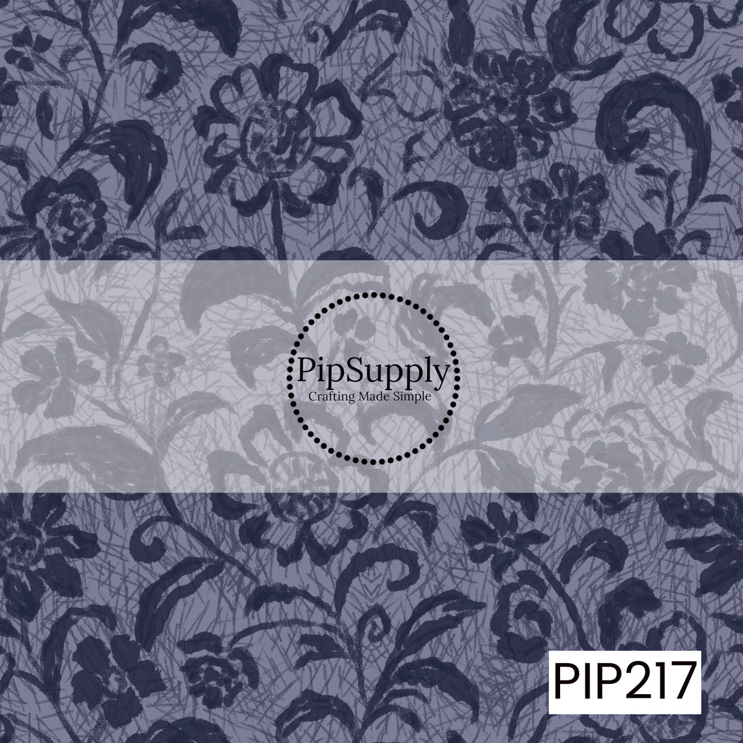 PIP217 - Heirloom Americana Lace Navy Blue