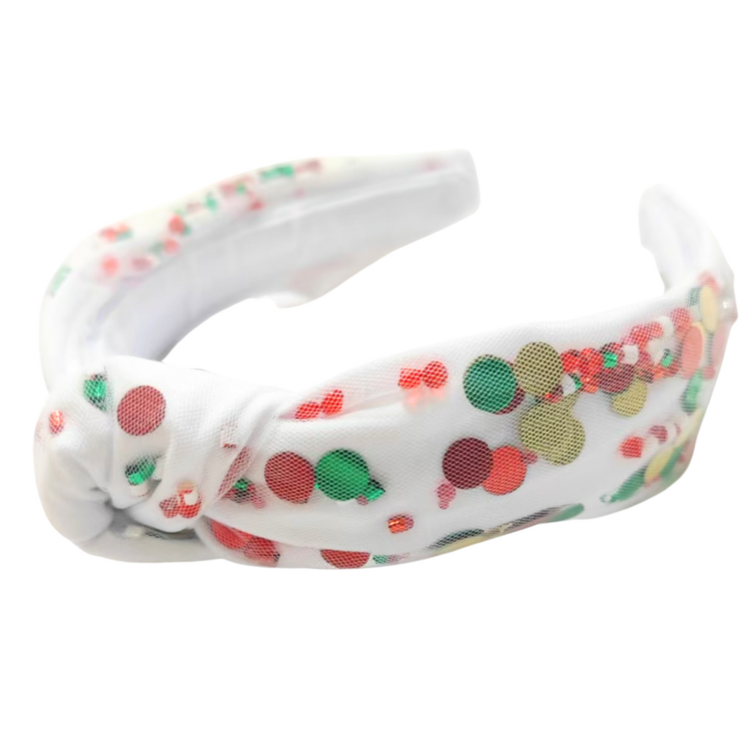 Holiday Sequin Knotted Headband