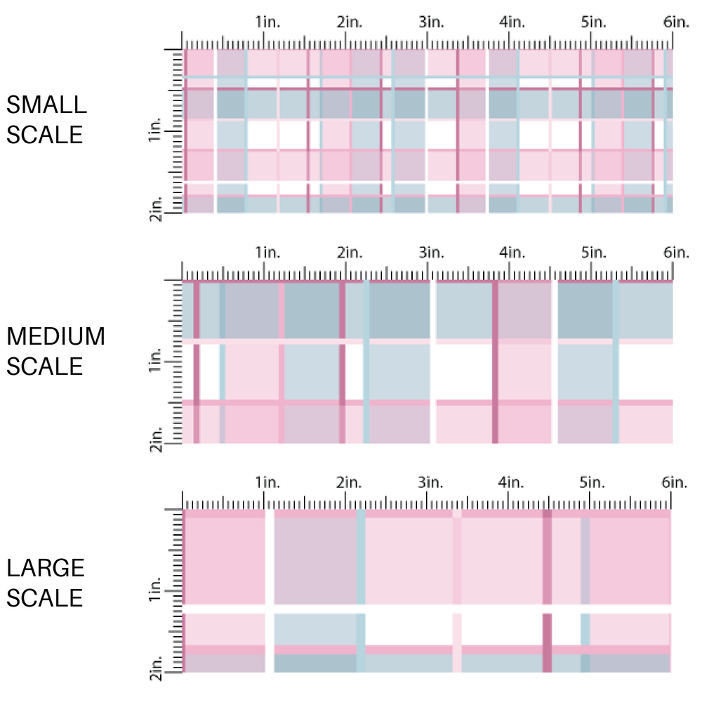 Pink and Blue Plaid Western Fabric by the Yard scaled image guide.