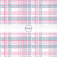 Pink and Blue Plaid Western Fabric by the Yard.