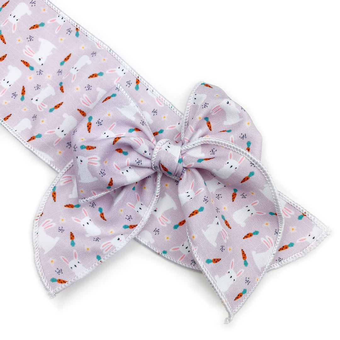 Bunny & Carrot  Effortless Bow Strips - Serged Edge