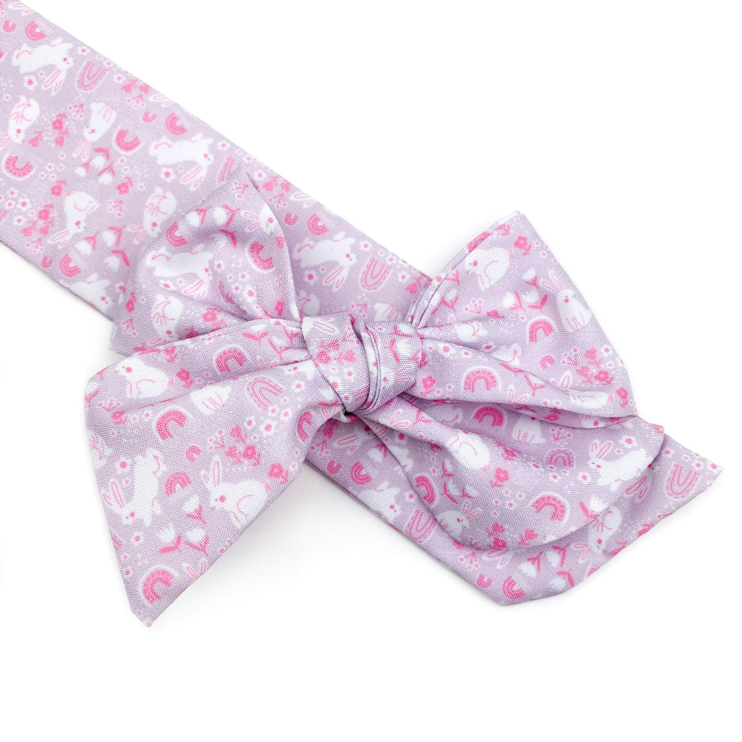 Rabbits & Rainbows Pink  Effortless Bow Strips - Closed Edge