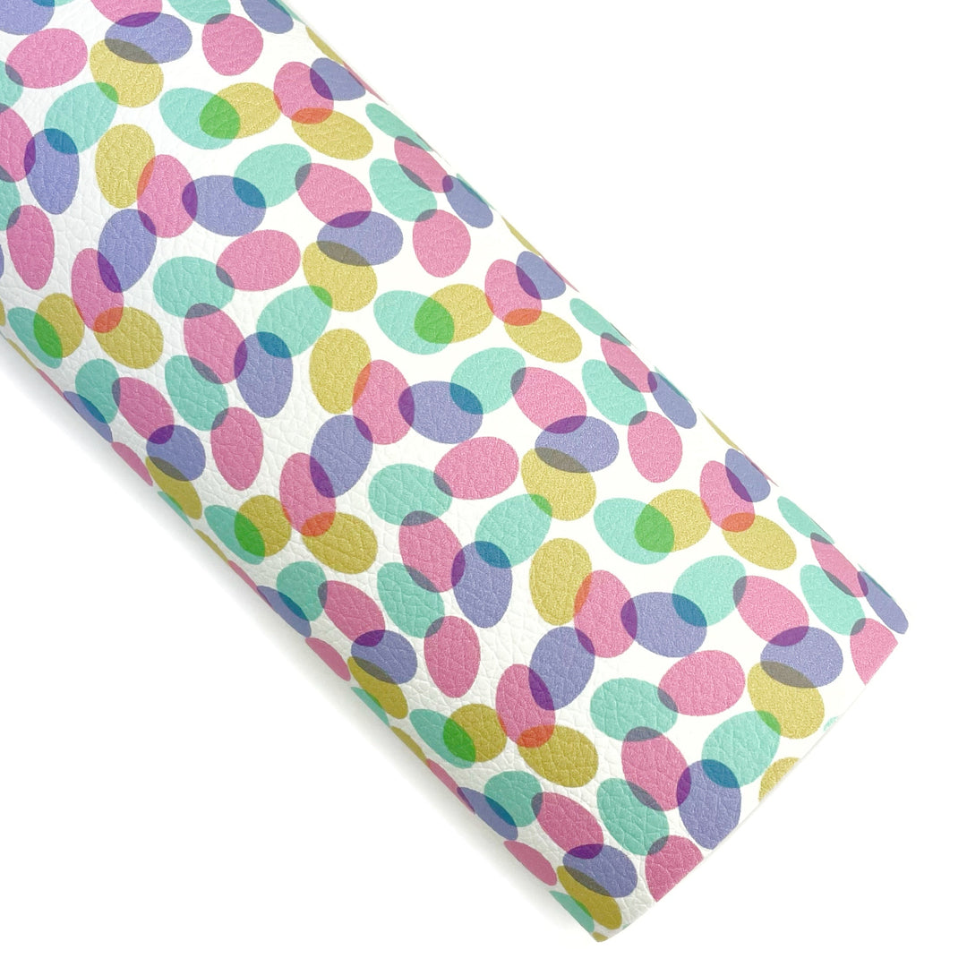 Easter Egg Dots Vegan Leather