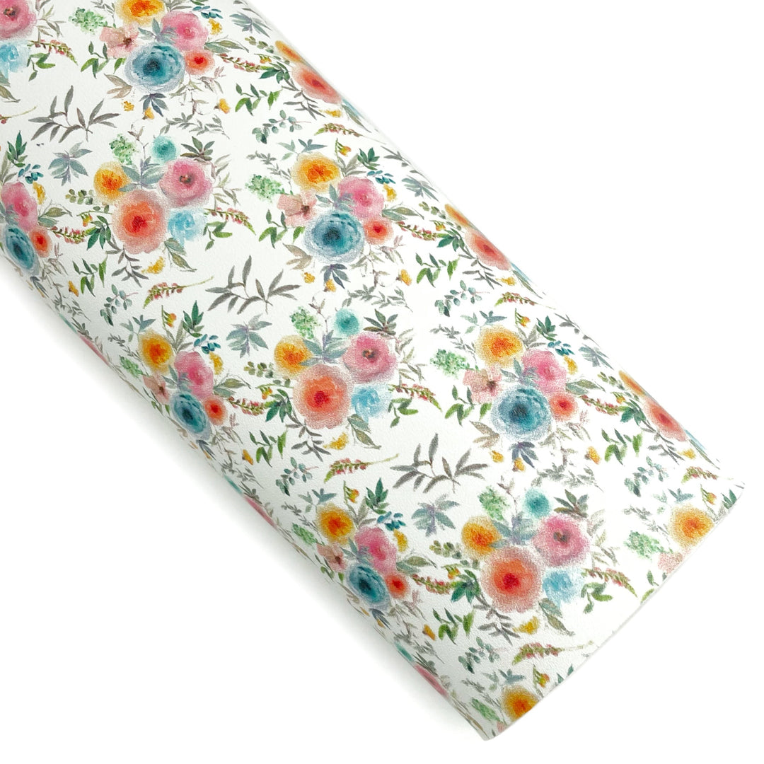 Spring has Sprung Floral Vegan Leather