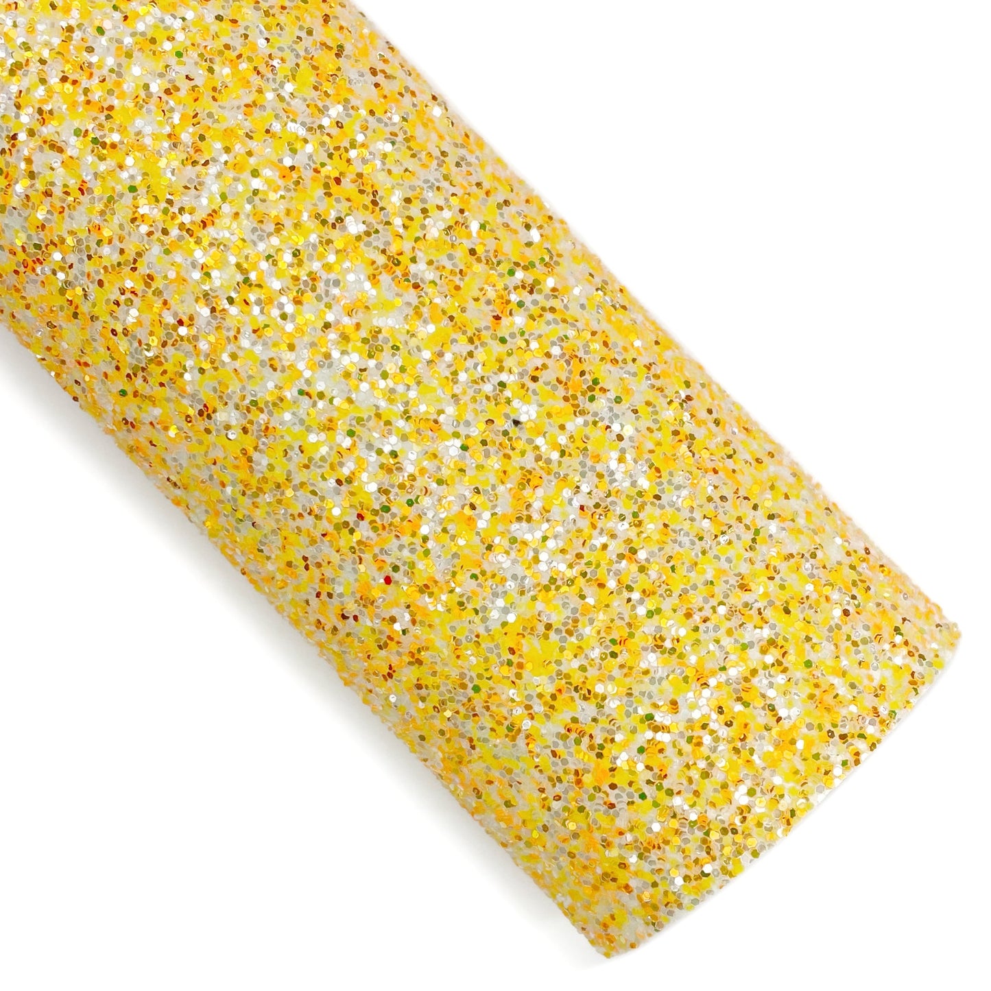 Candy Corn Chunky Glitter Faux Leather Sheets