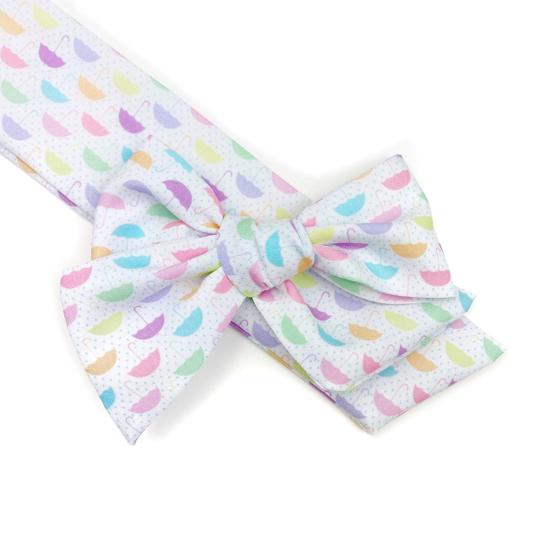 Pastel Umbrellas  Effortless Bow Strips - Closed Edge