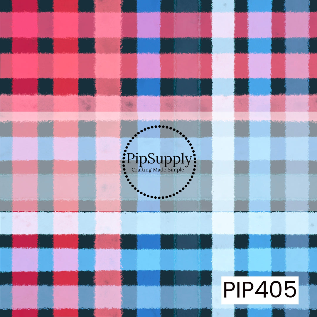 PIP405 - Meadow Patriotic Plaid Black