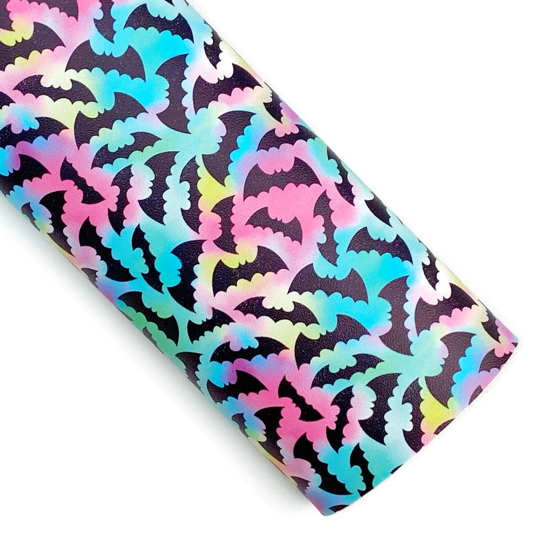 Pastel Bats Vegan Leather