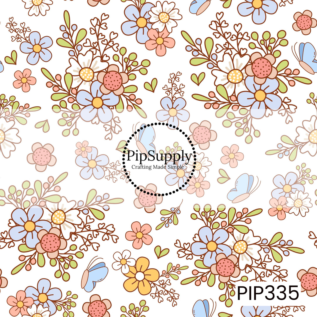 PIP335 - Dainty Butterfly Floral