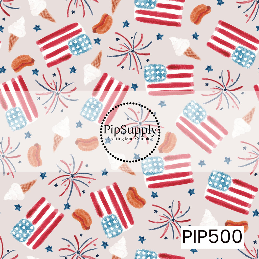 PIP500 - Stars Stripes And Summer Treats Pink