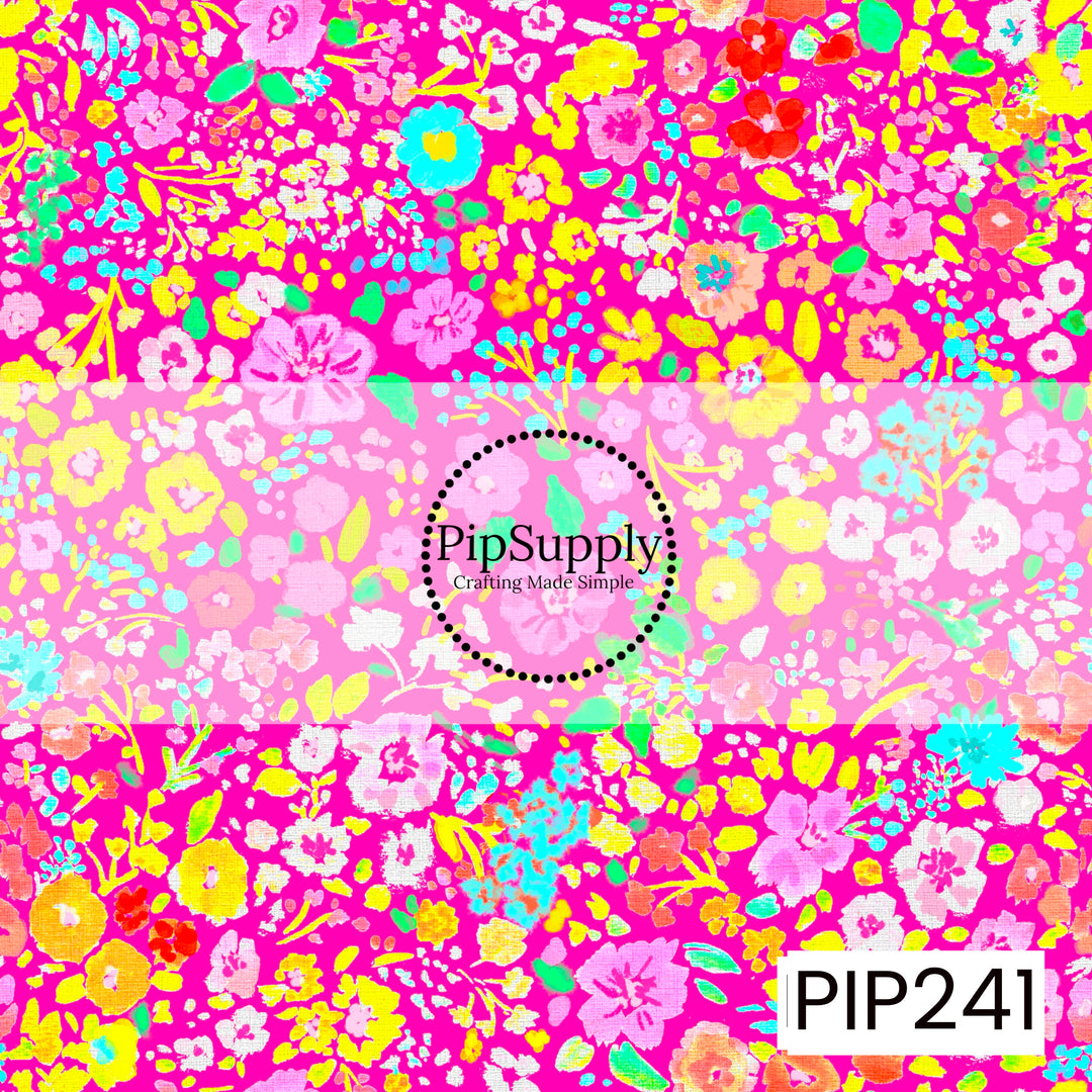 PIP241 - Painted Garden Party Floral Neon