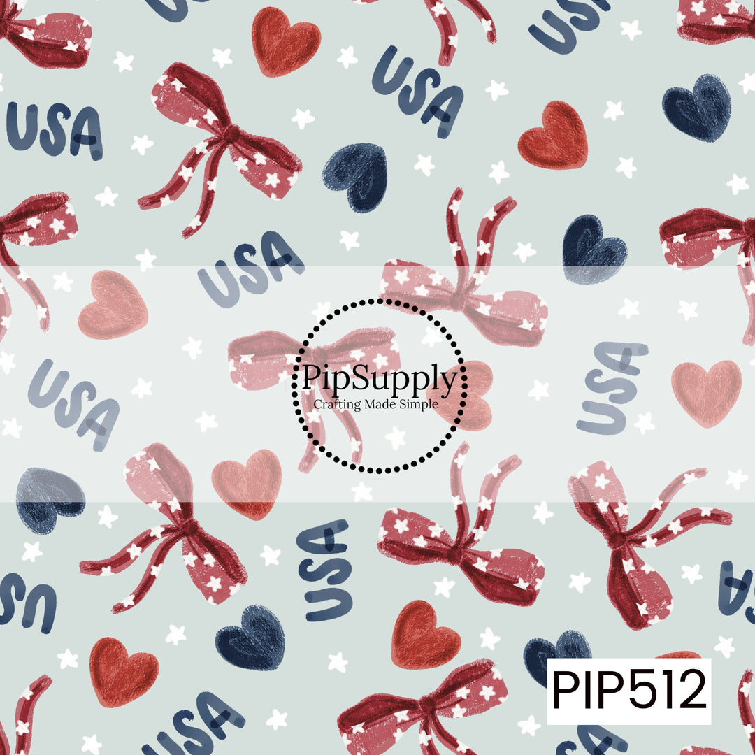 PIP512 - Liberty Heart Bows
