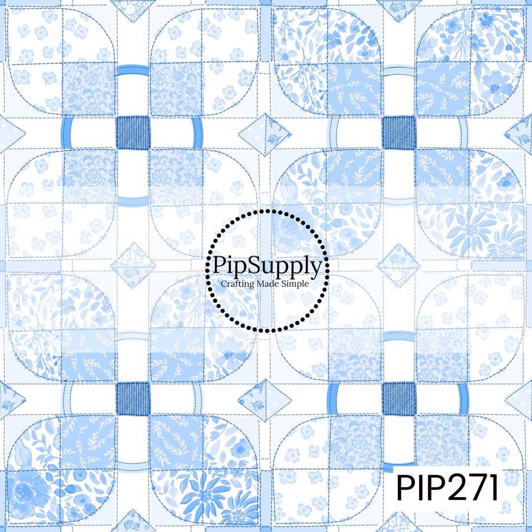 PIP271 - Sweet Cottage Blue Quilt
