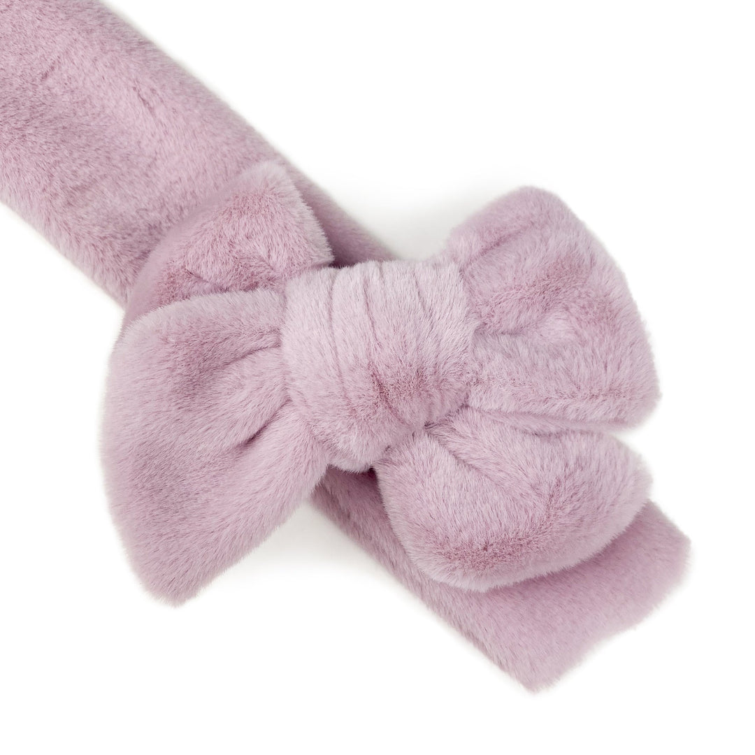 Lavender Basket Faux Fur Effortless Bow Strips - Ruth