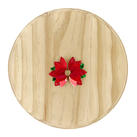 MADE TO ORDER 2.5" Poinsettia Bow Steel Rule Die