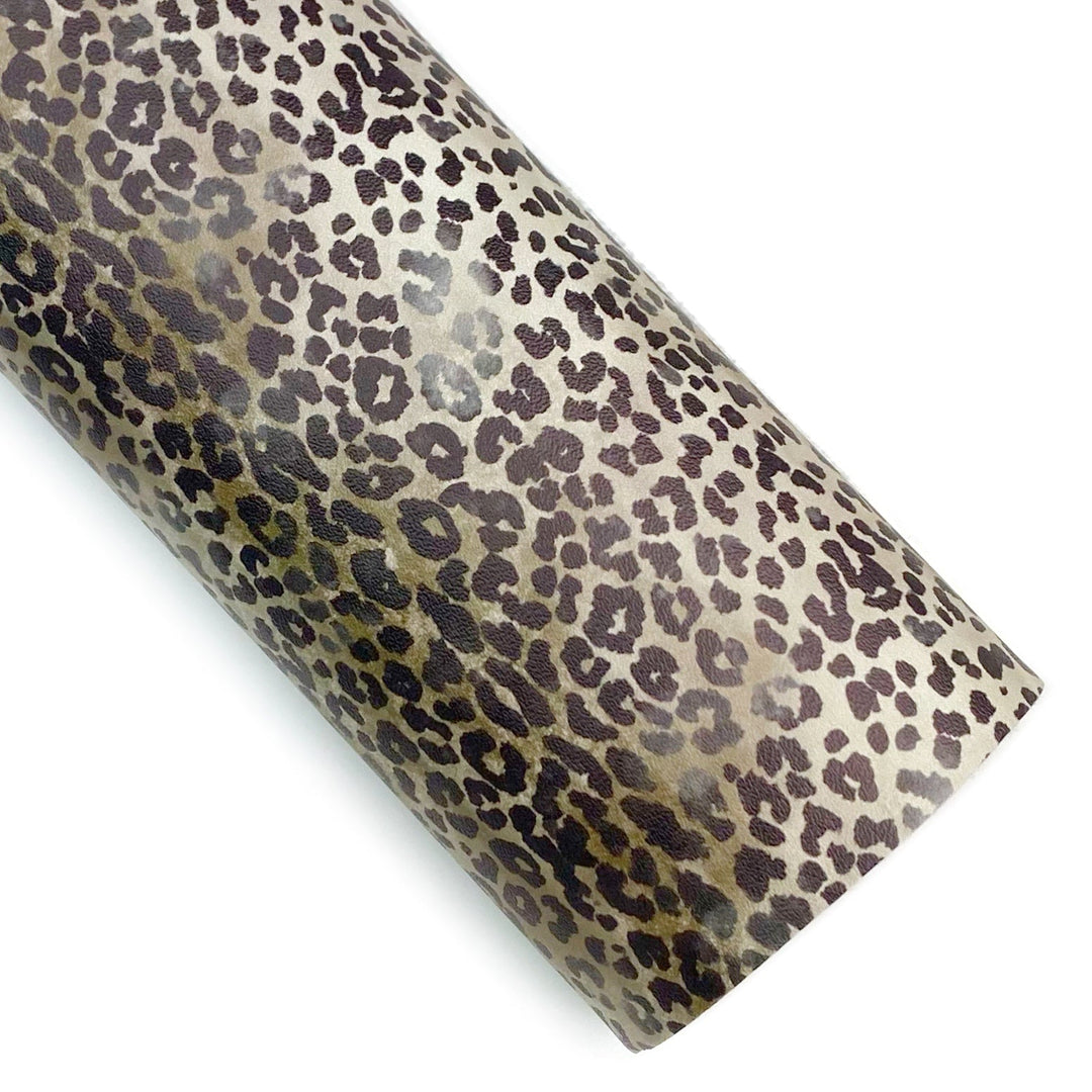 Golden Leopard Vegan Leather