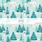 Light blue fabric by the yard with polar bears and penguins.