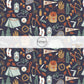 These fall themed fabric by the yard features outdoor adventure items on dark blue. This fun autumn themed fabric can be used for all your sewing and crafting needs! 