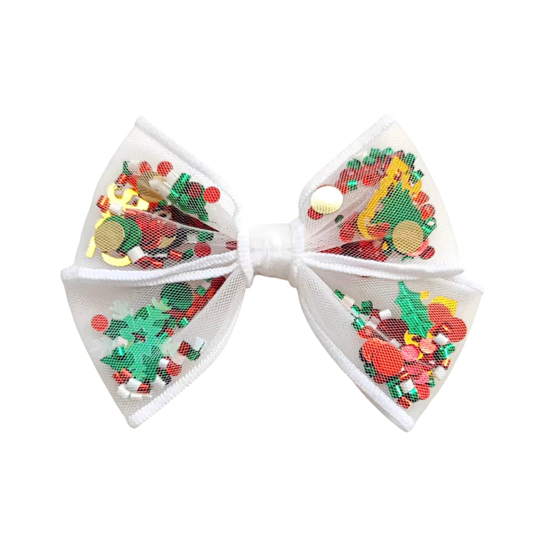 Jingle Jangle Pinwheel Hair Bow w/ Clip