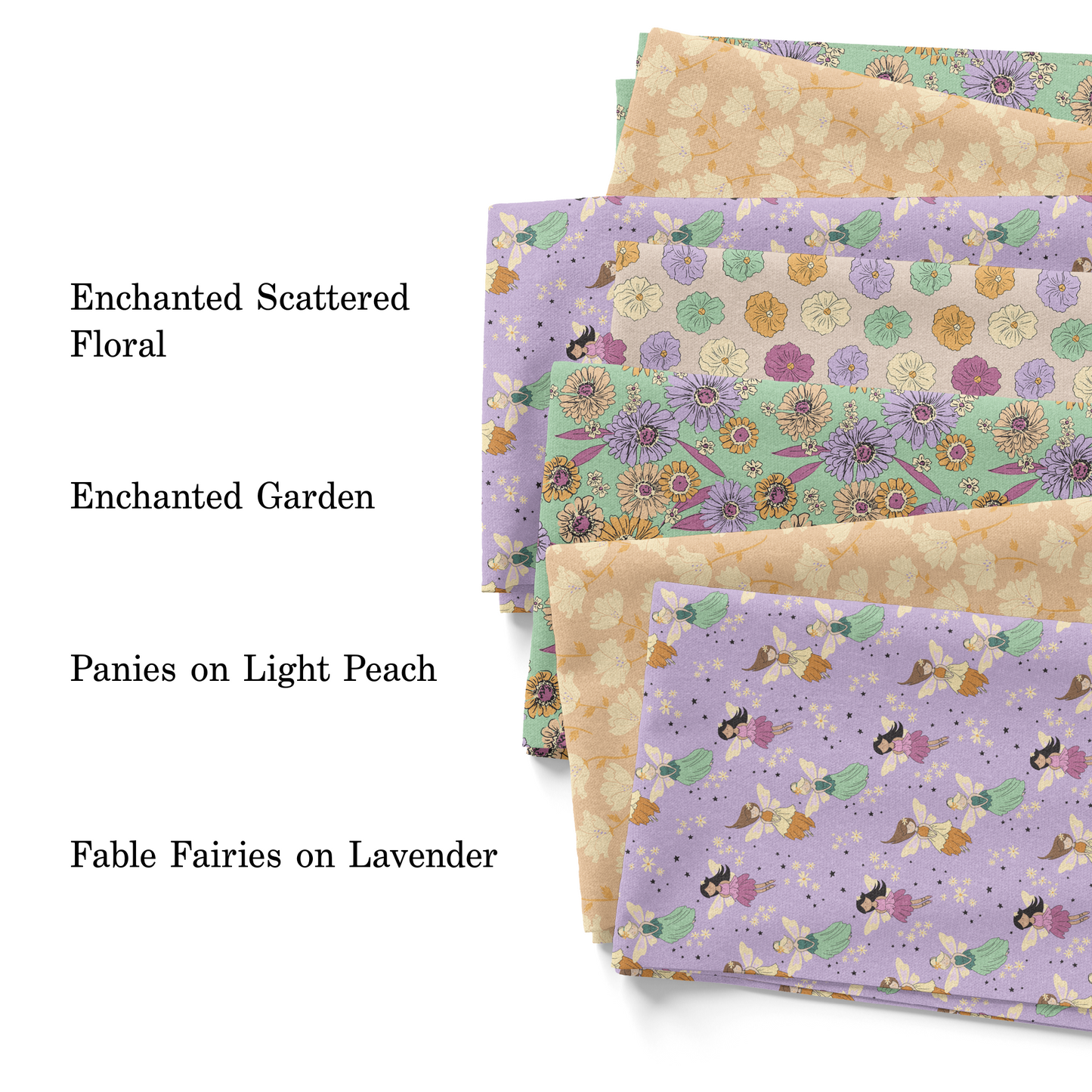 Enchanted Scattered Floral Fabric By The Yard