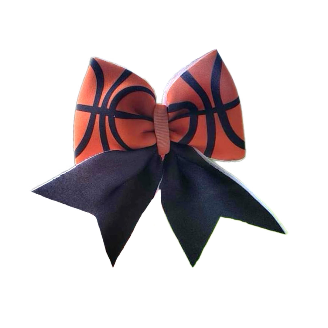 Layered Basketball Neoprene DIY Hair Bows