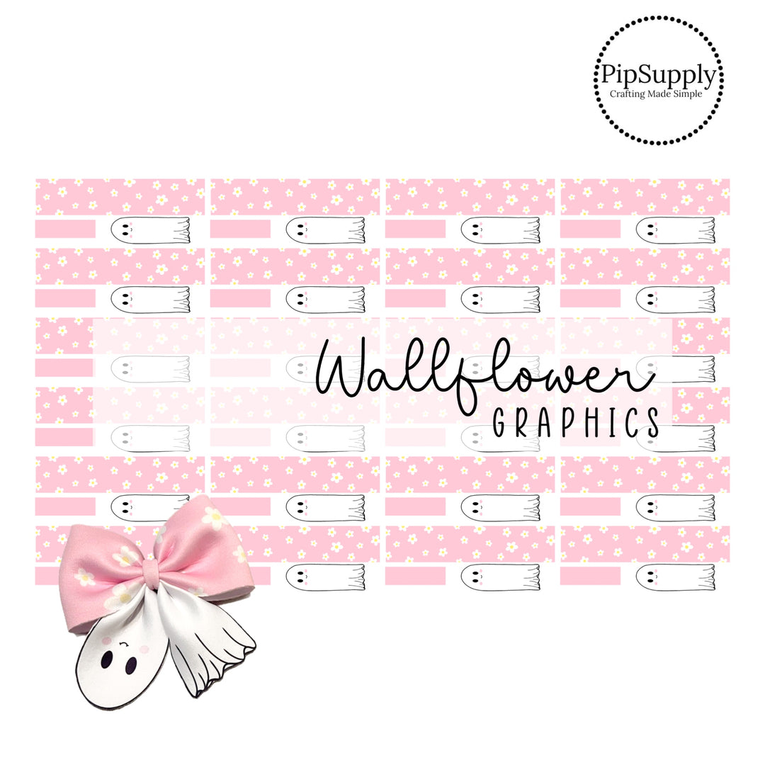 Layered Ghost & Daisy Neoprene DIY Hair Bows