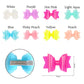 Summer Layered Solid Jelly Hair Bow on Clip