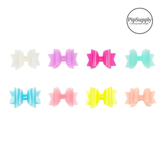 solid layered jelly summer hair clip