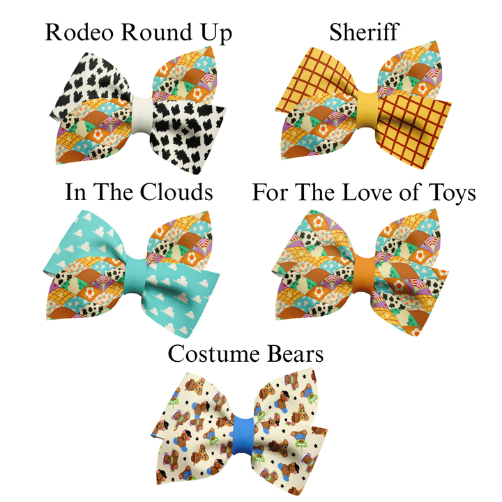 Toy Box Treasure Pinwheel Faux Leather DIY Hair Bows Cutouts