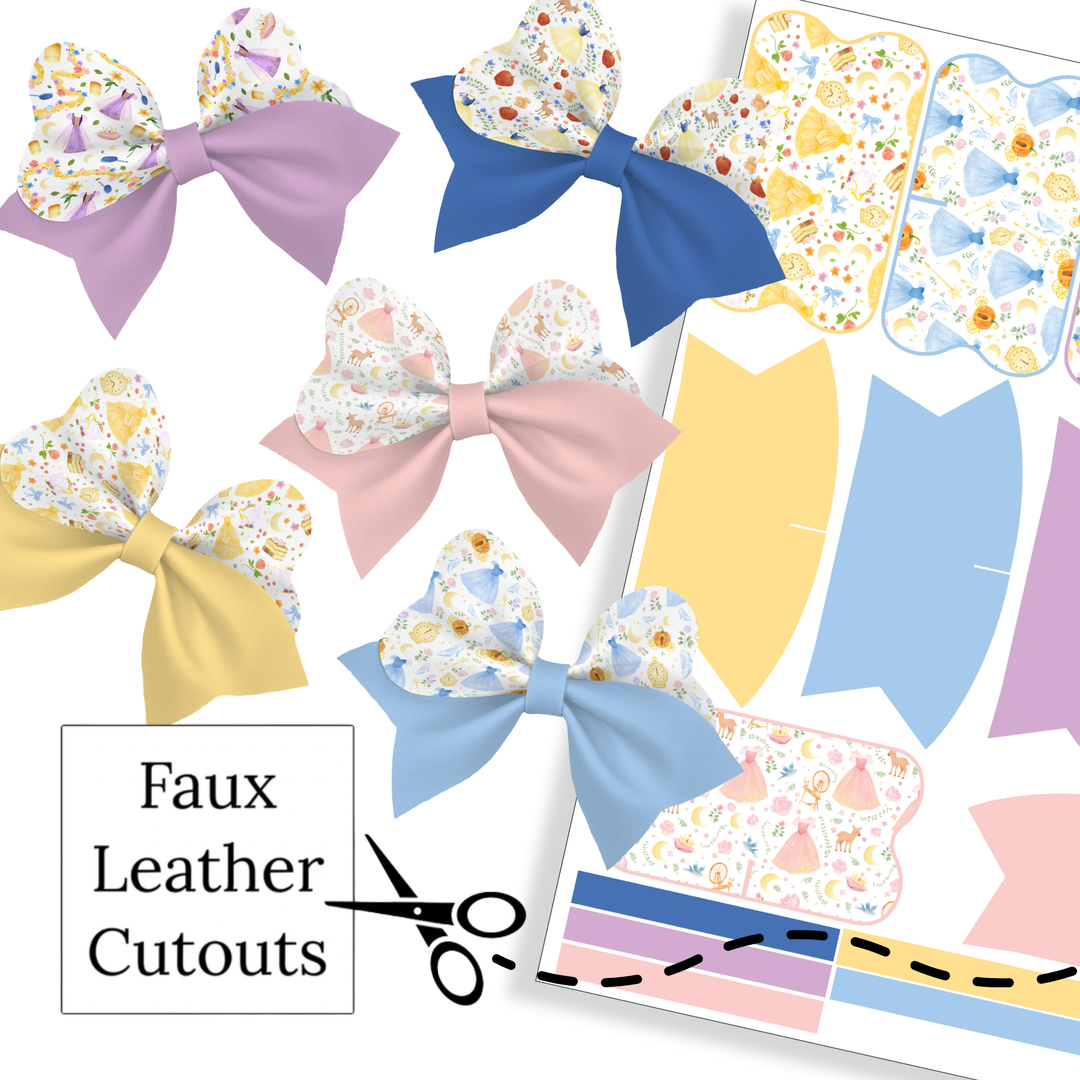 In My Princess Era Loveable Faux Leather DIY Hair Bow
