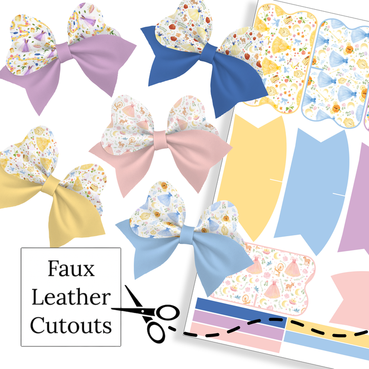 In My Princess Era Loveable Faux Leather DIY Hair Bow