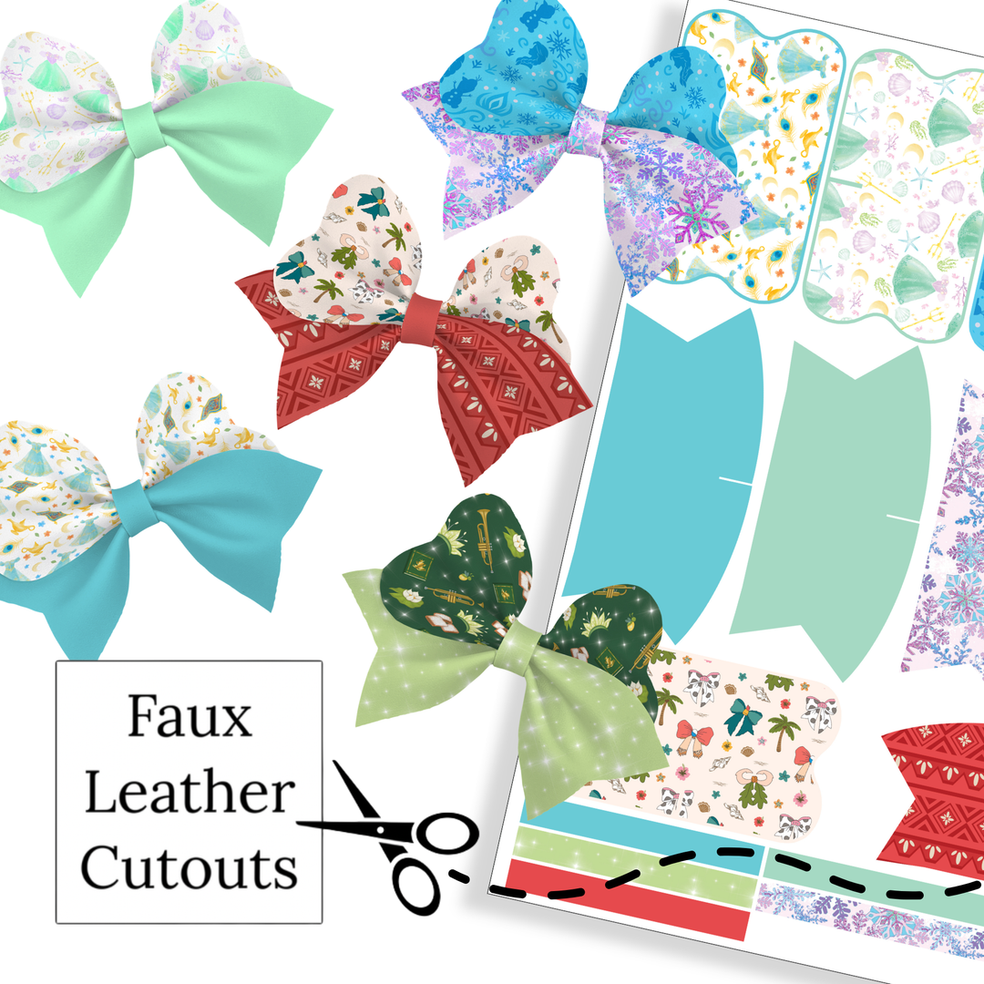 The Princess Code Loveable Faux Leather DIY Hair Bow