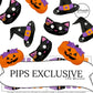 Left and Right Traditional Halloween Faux Leather DIY Snap Clip Covers - PIPS EXCLUSIVE