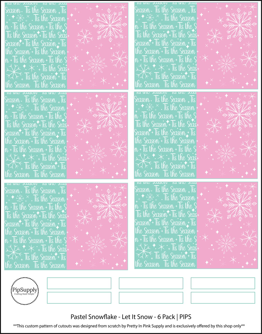 Let it Snow Santa Faux Leather DIY Hair Bows & Craft Cutouts