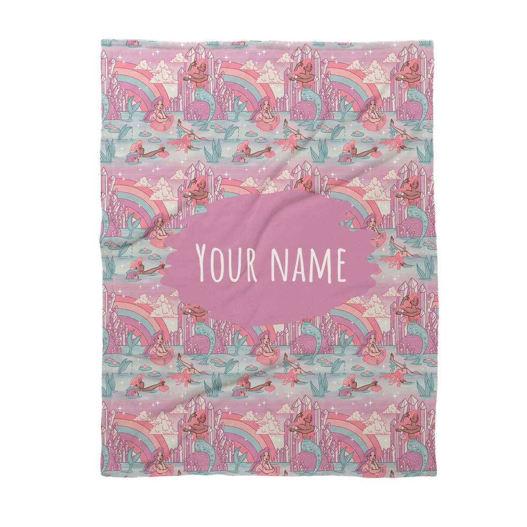 Let’s Play Mermaids Personalized Blanket