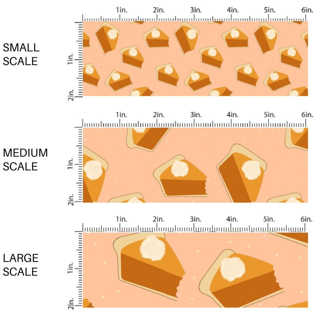 Light Orange Pumpkin Pie Fabric By The Yard