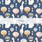 These llamas and hot air balloon pattern themed fabric by the yard features llamas surrounded by colorful hot air balloons on dark blue. This fun patterned fabric can be used for all your sewing and crafting needs!