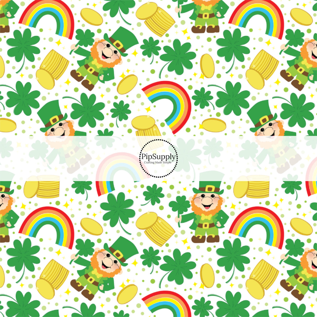 Lucky Leprechauns Fabric By The Yard