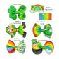 Lucky Leprechaun St. Patricks Day patterns for hand cutting faux leather hair bows