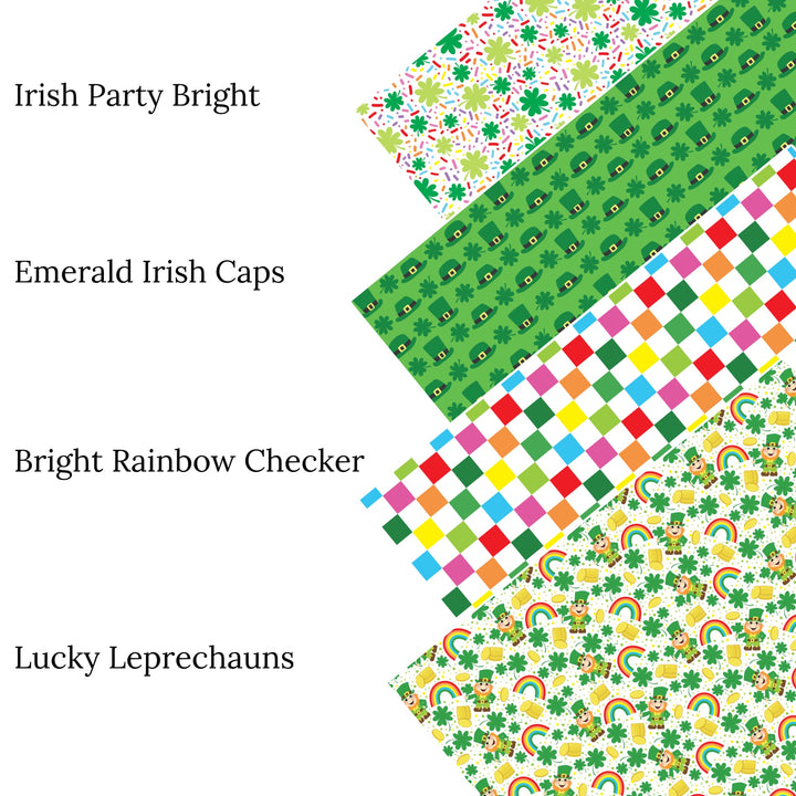 Lucky Leprechauns Faux Leather Sheets