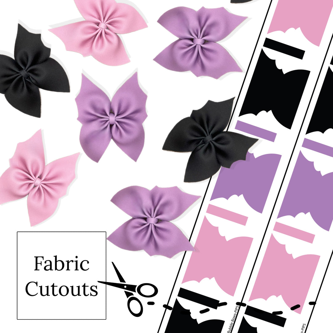 MINI Solid Bat Bubble Neoprene DIY Hair Bow Cutouts