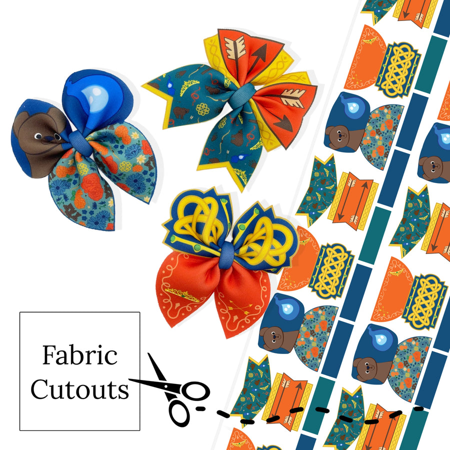 rave princess inspired diy neoprene hair bows