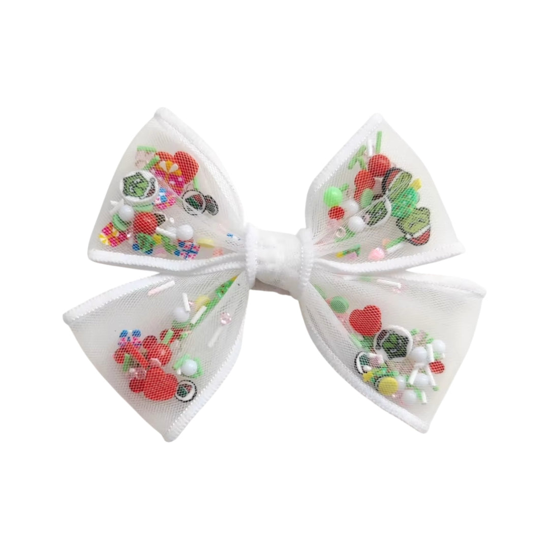 Mean One Pinwheel Hair Bow w/ Clip