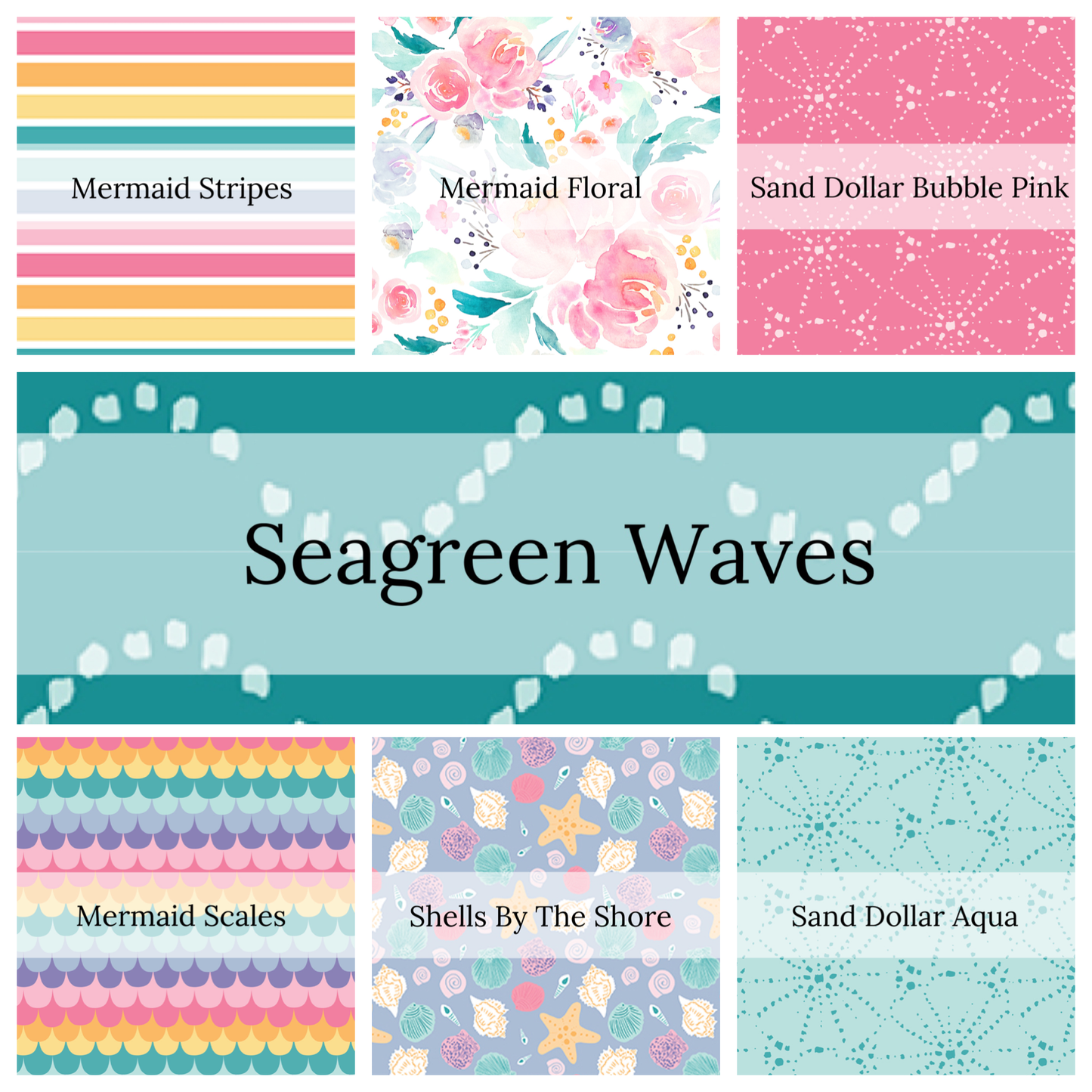 Mermaid Lagoon Strip Collection | Indy Bloom | Fabric Strips