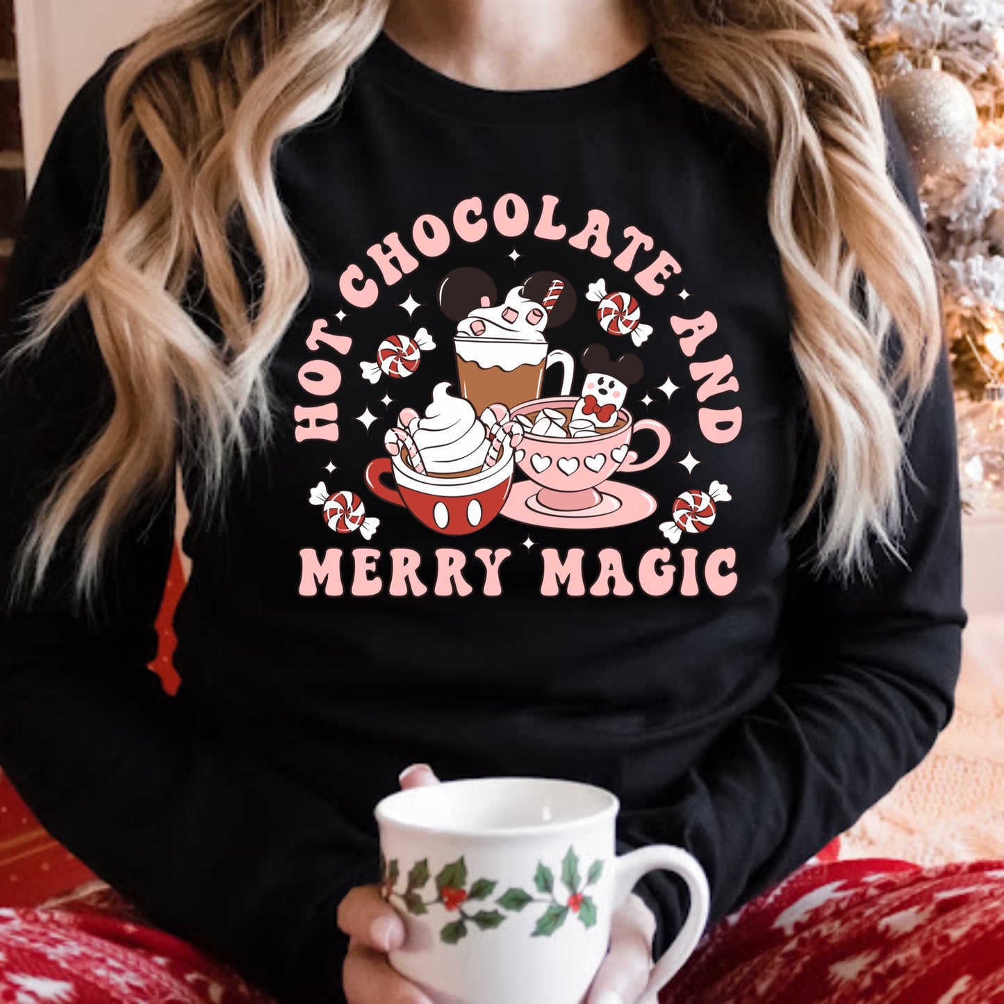 Merry Magic Hot Chocolate Sublimation and DTF Iron on Transfers