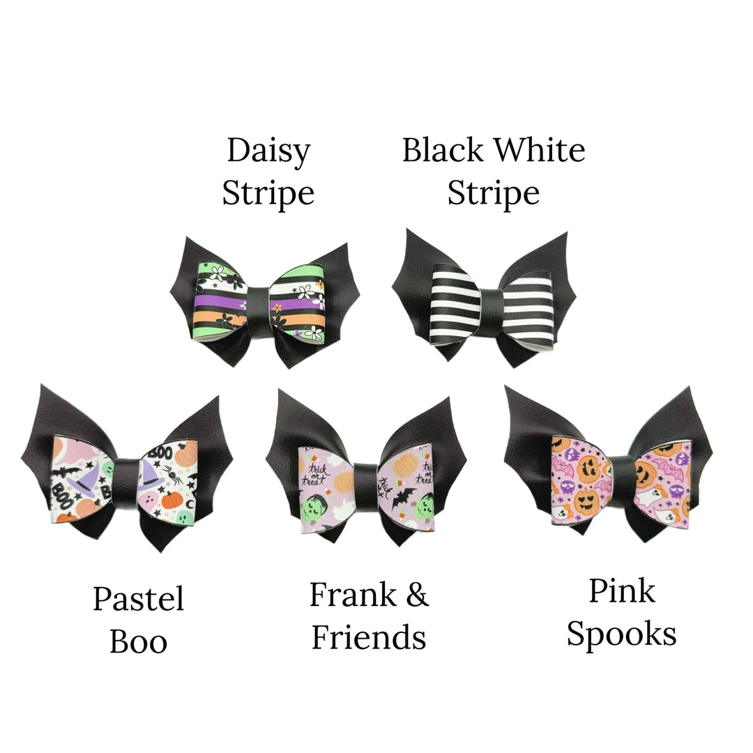 pattern options for bat layered diy hair bows